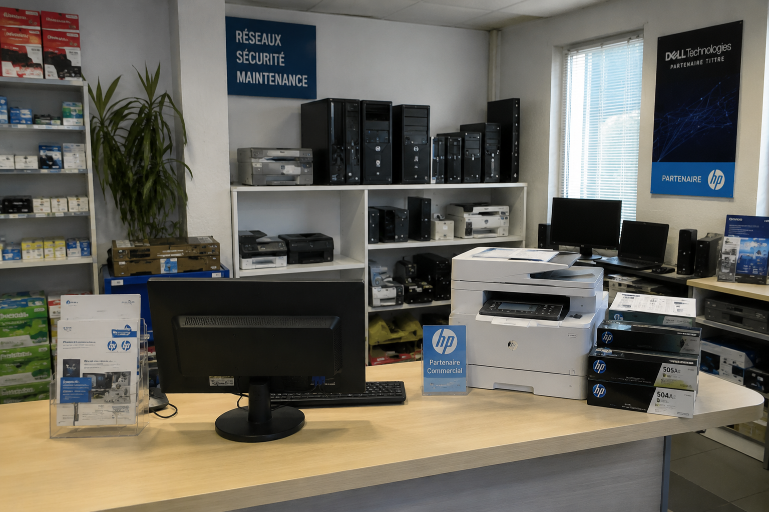 Négoce de matériel informatique et bureau