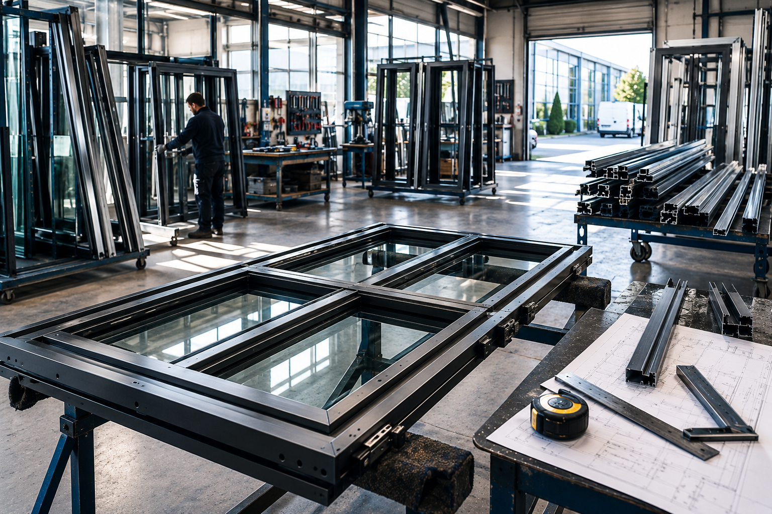Fabrication et pose de menuiseries métalliques