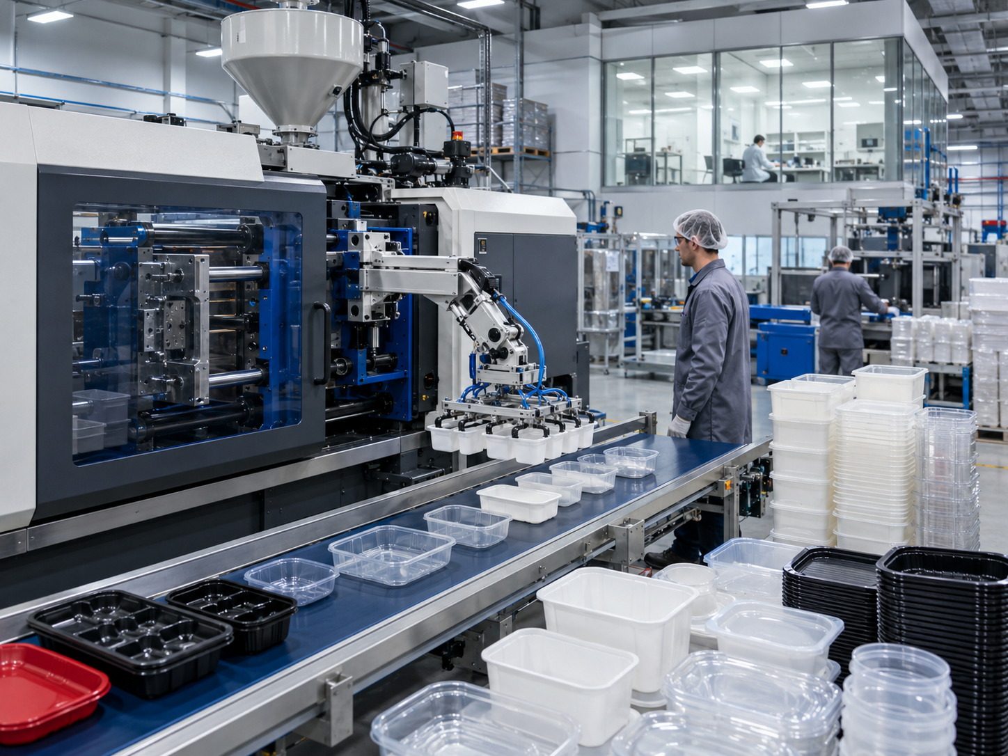 Usine d’injection plastique pour emballages solides