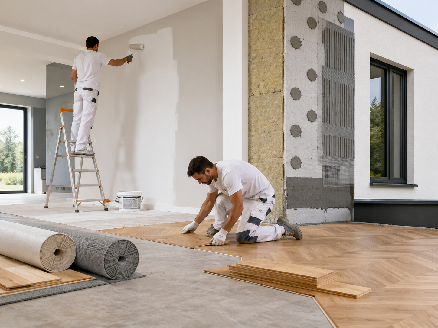 Entreprise de peinture intérieure, extérieure et sols souples